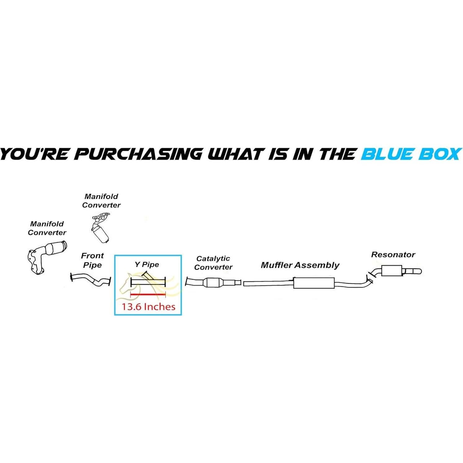 Tubería Y de Escape Acero Inoxidable 409 para Toyota Highlander 3.5L 2008-2013
