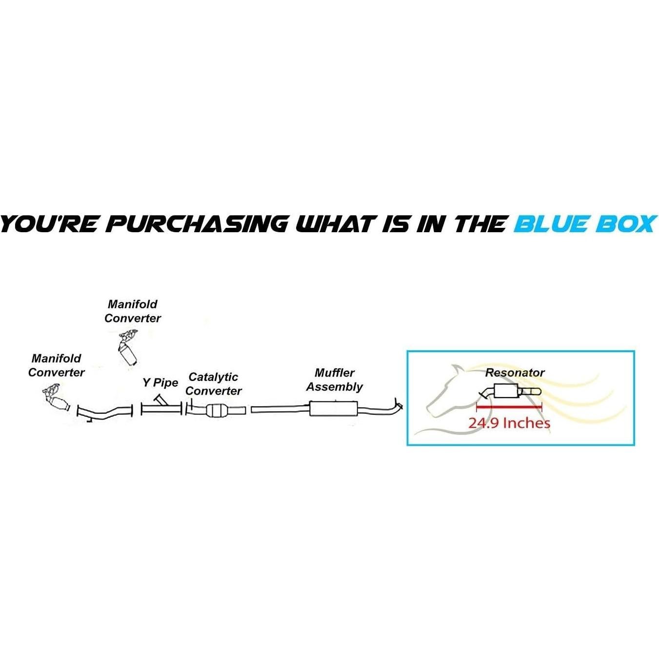 Tubo de resonador de escape Toyota Highlander 2004-2007 2.4L Acero inoxidable