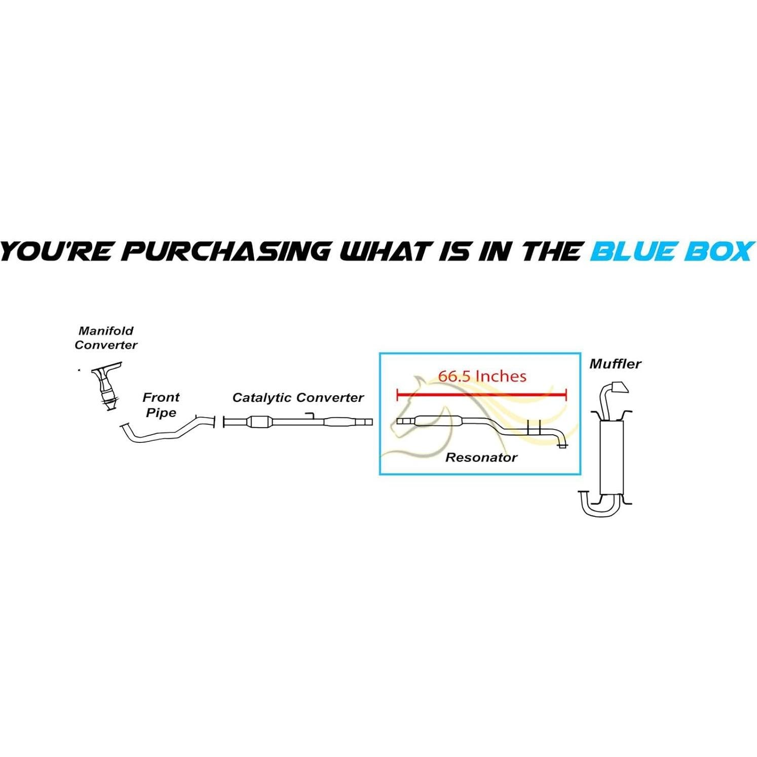 Tubo de Resonador Acero Inoxidable Escape del Noreste Toyota Venza 2.7L 2009-2015