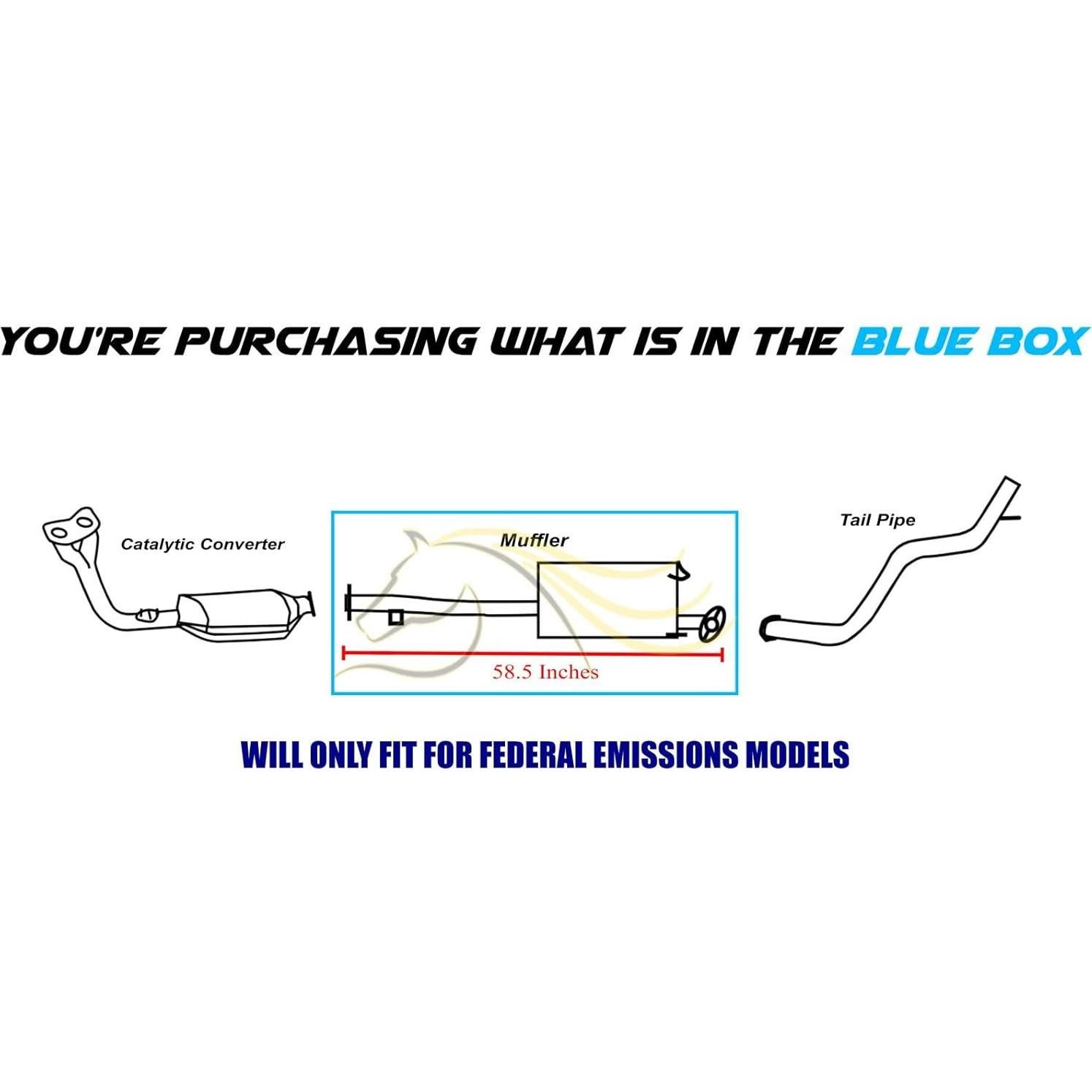Silenciador Escape Northeastern Acero Inoxidable 409 Toyota 4Runner 1999-2000