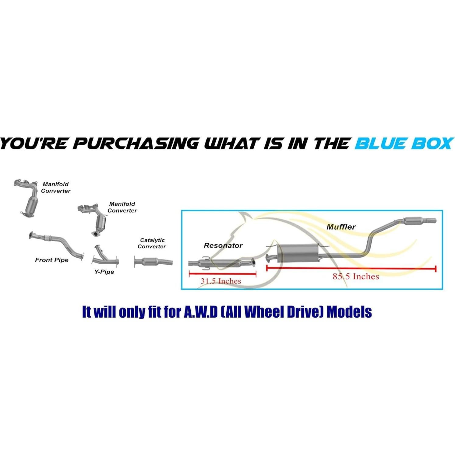 Kit de Escape Northeastern para Toyota Sienna 2007-2010 3.5L