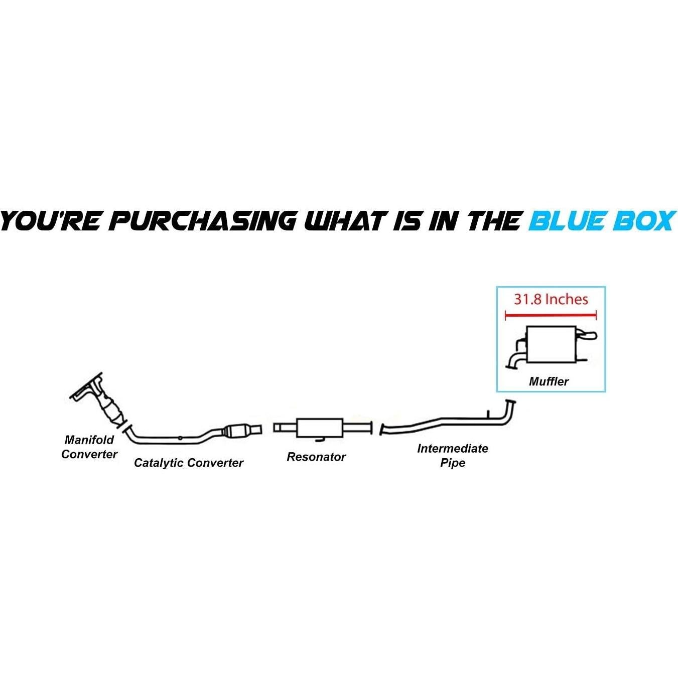 Silenciador trasero Escape Northeastern Toyota Camry 2012-2015 2.5L