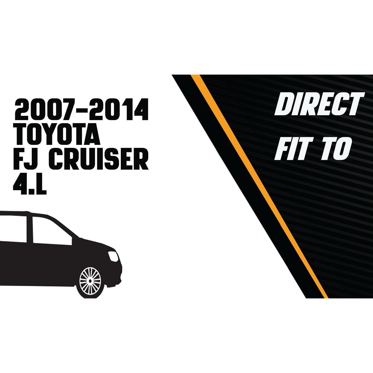 Silenciador de escape Northeastern para Toyota FJ Cruiser 4.0L 2007-2014 - Acero inoxidable 409 con juntas