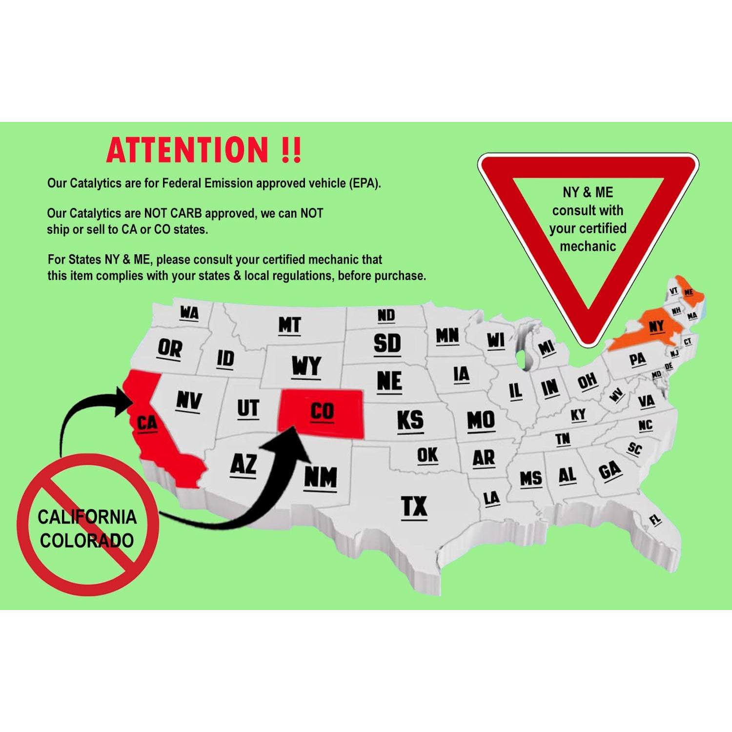 Catalizador Frontal Escape Northeastern Toyota 4Runner 3.4L 1999-2002