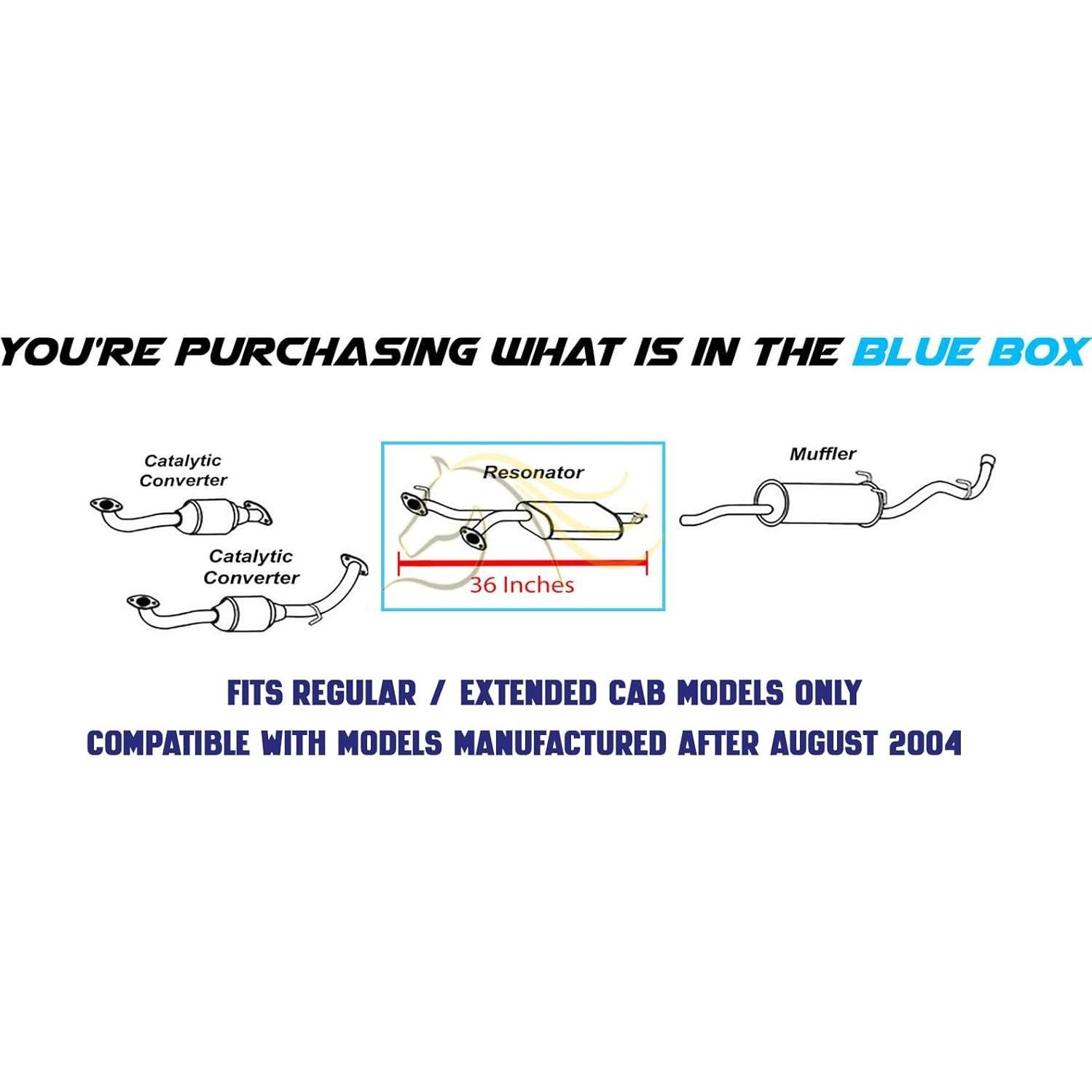 Silenciador Central Acero Inoxidable Escape del Nordeste Toyota Tundra 2004-2006