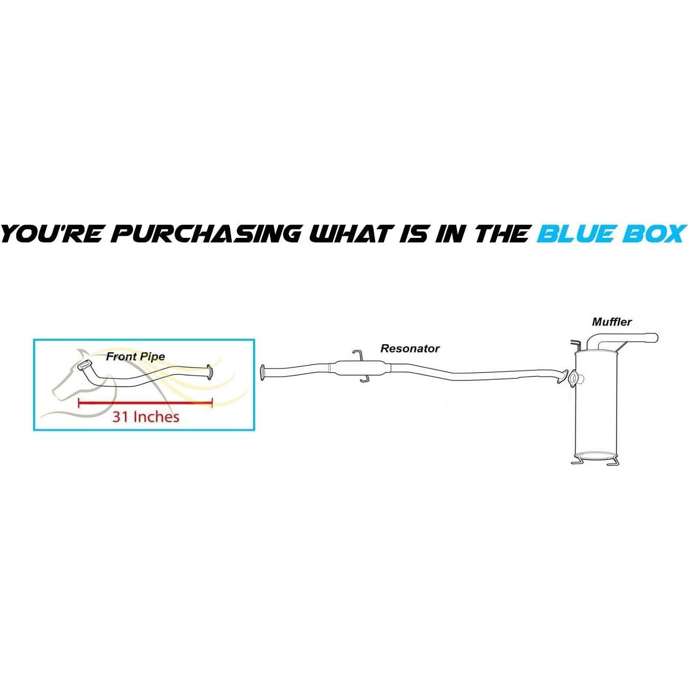 Tubería Frontal de Escape Northeastern Acero Inoxidable 2001-2005 Toyota RAV4