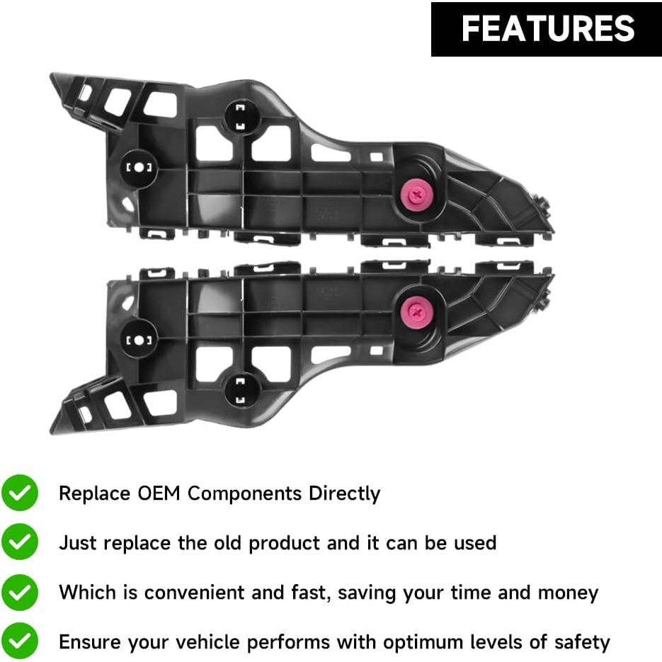 Soporte de Parachoques Frontal YOLLKY para Toyota Highlander 2014-2016