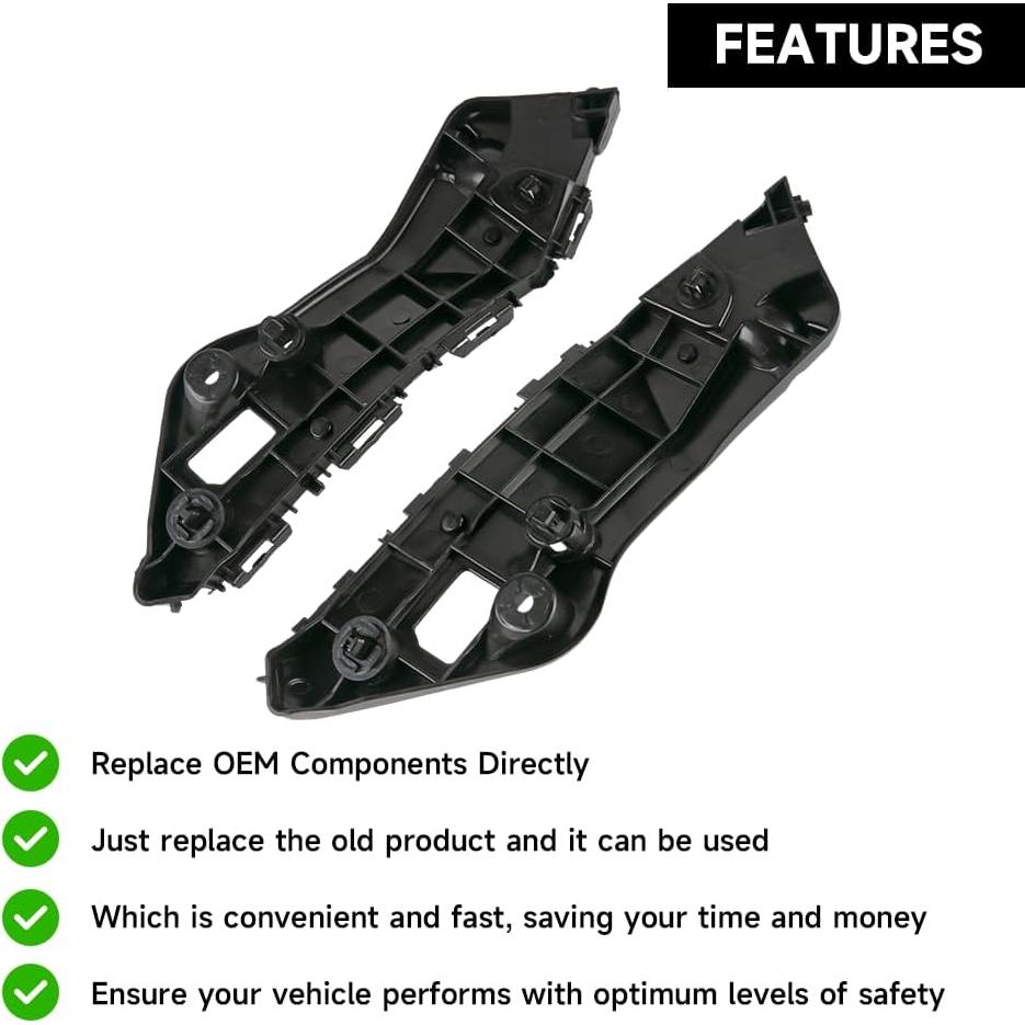 Soporte de Parachoques Frontal YOLLKY para Toyota RAV4 2016-2018