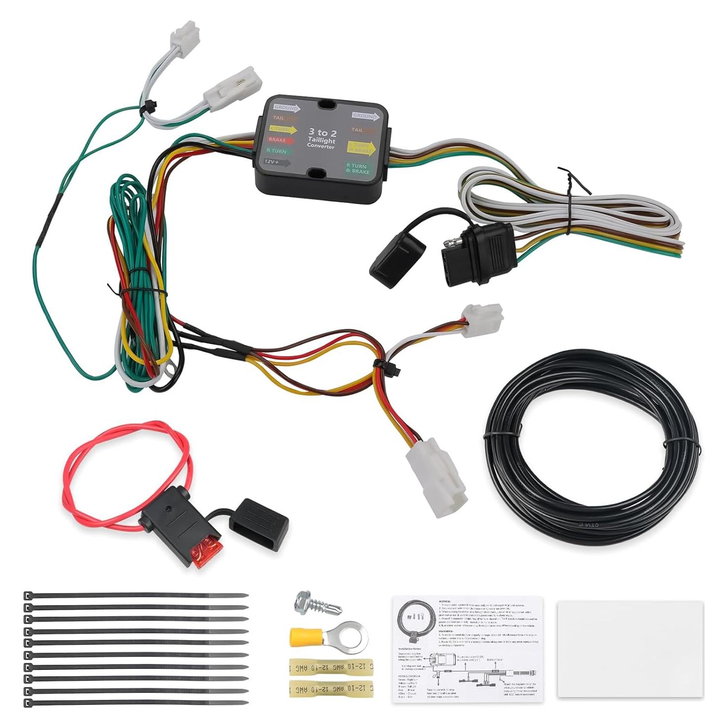 Arnés de Cableado para Remolque 4 Pines WATERWICH Compatible Toyota