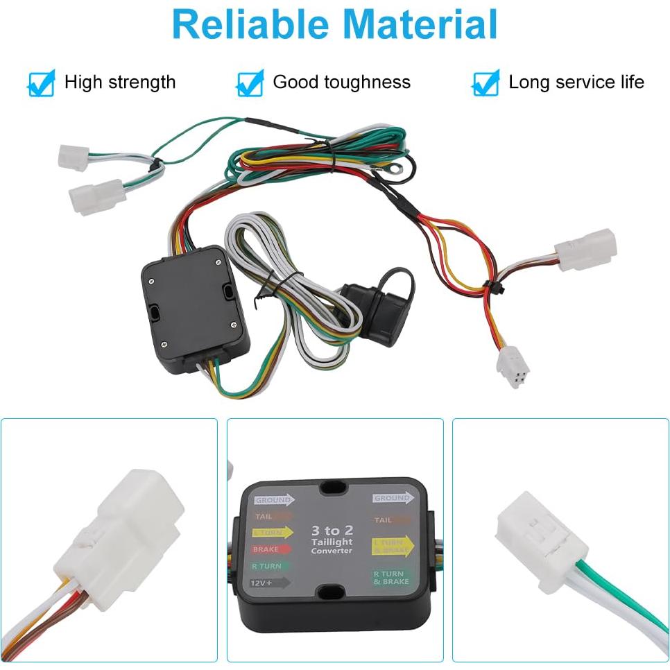 Arnés de Cableado para Remolque 4 Pines WATERWICH Compatible Toyota