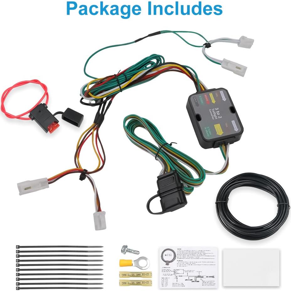 Arnés de Cableado para Remolque 4 Pines WATERWICH Compatible Toyota