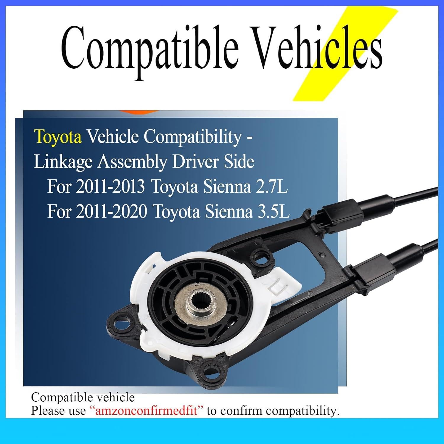 Conjunto de Cable de Puerta Deslizante MTKHMN para Toyota Sienna 2011-2020