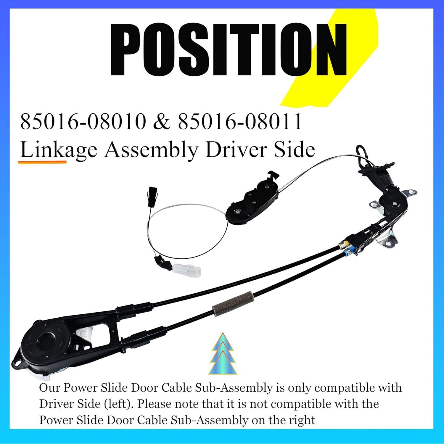 Conjunto de Cable de Puerta Deslizante MTKHMN para Toyota Sienna 2011-2020