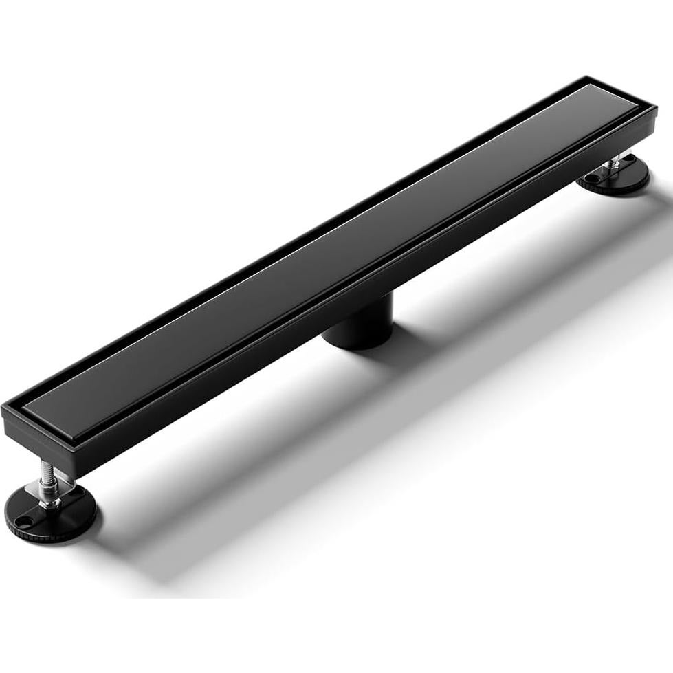 Desagüe de Ducha Lineal LISEEGO 30.48 cm Acero Inoxidable Negro