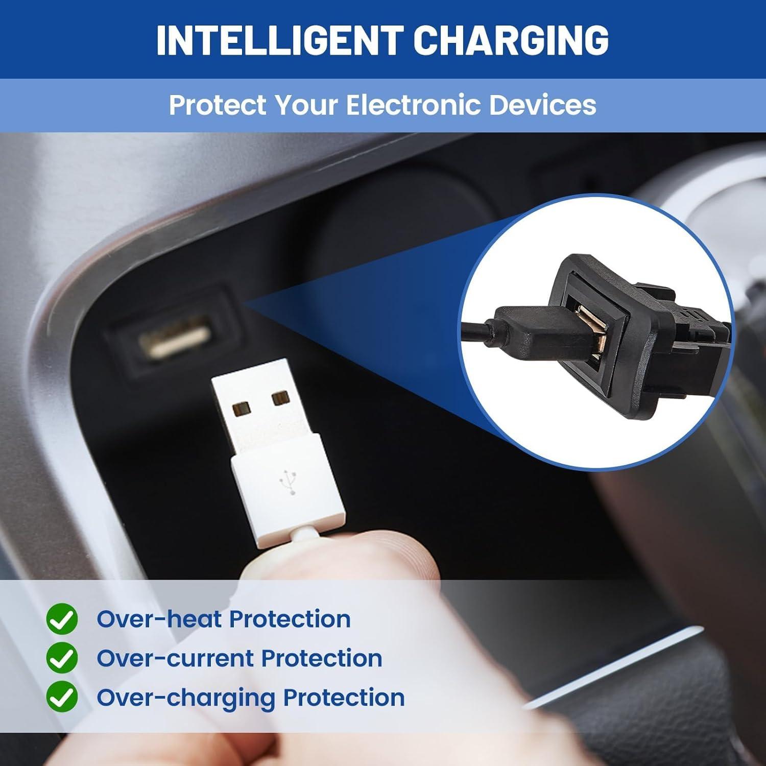 Cargador de Auto USB Anina para Toyota 40x22mm Adaptador