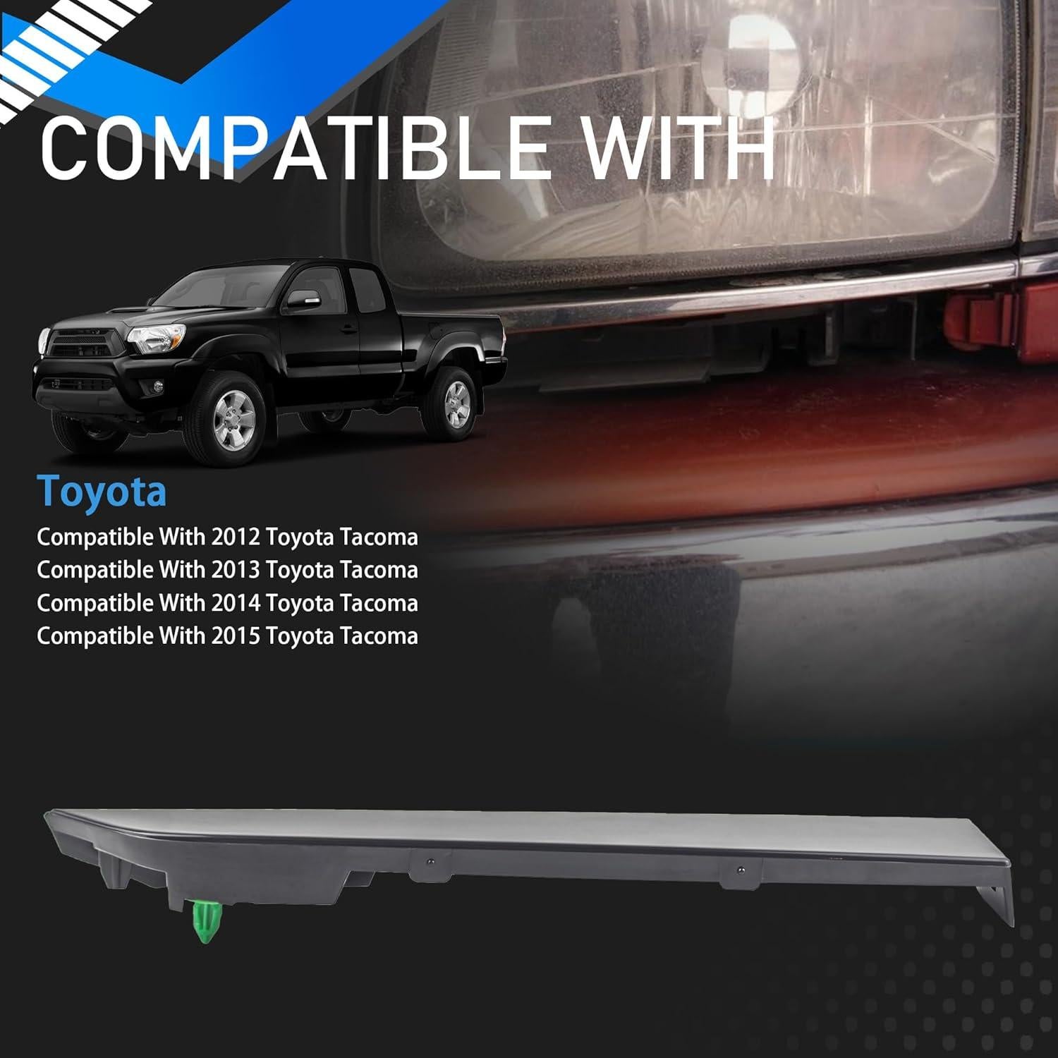 Paneles de Recubrimiento Faros Parachoques Frontal YzusGomumu Toyota Tacoma 2012-2015