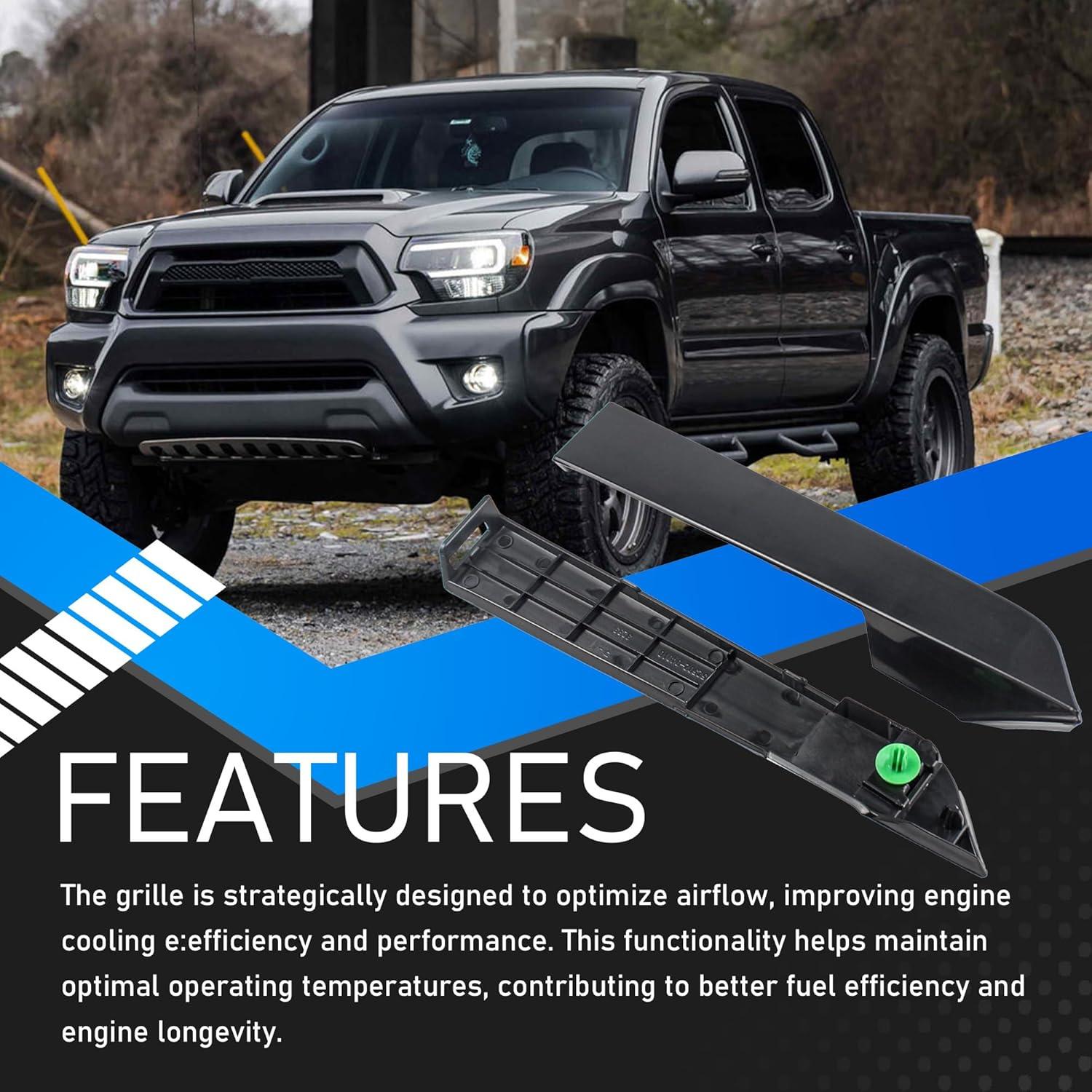 Paneles de Recubrimiento Faros Parachoques Frontal YzusGomumu Toyota Tacoma 2012-2015