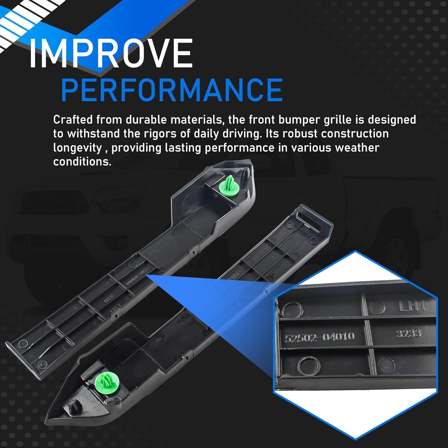 Paneles de Recubrimiento Faros Parachoques Frontal YzusGomumu Toyota Tacoma 2012-2015