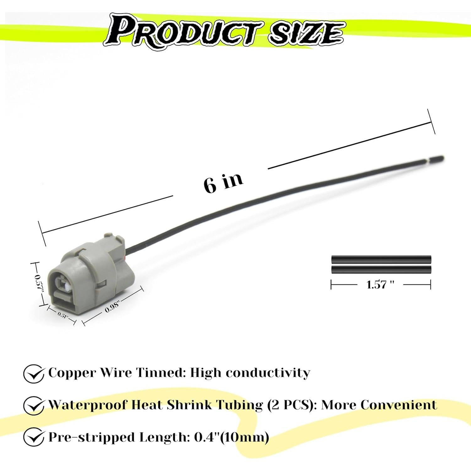 Conector Unidireccional ALFOCI 90980-11428 para Sensor Toyota