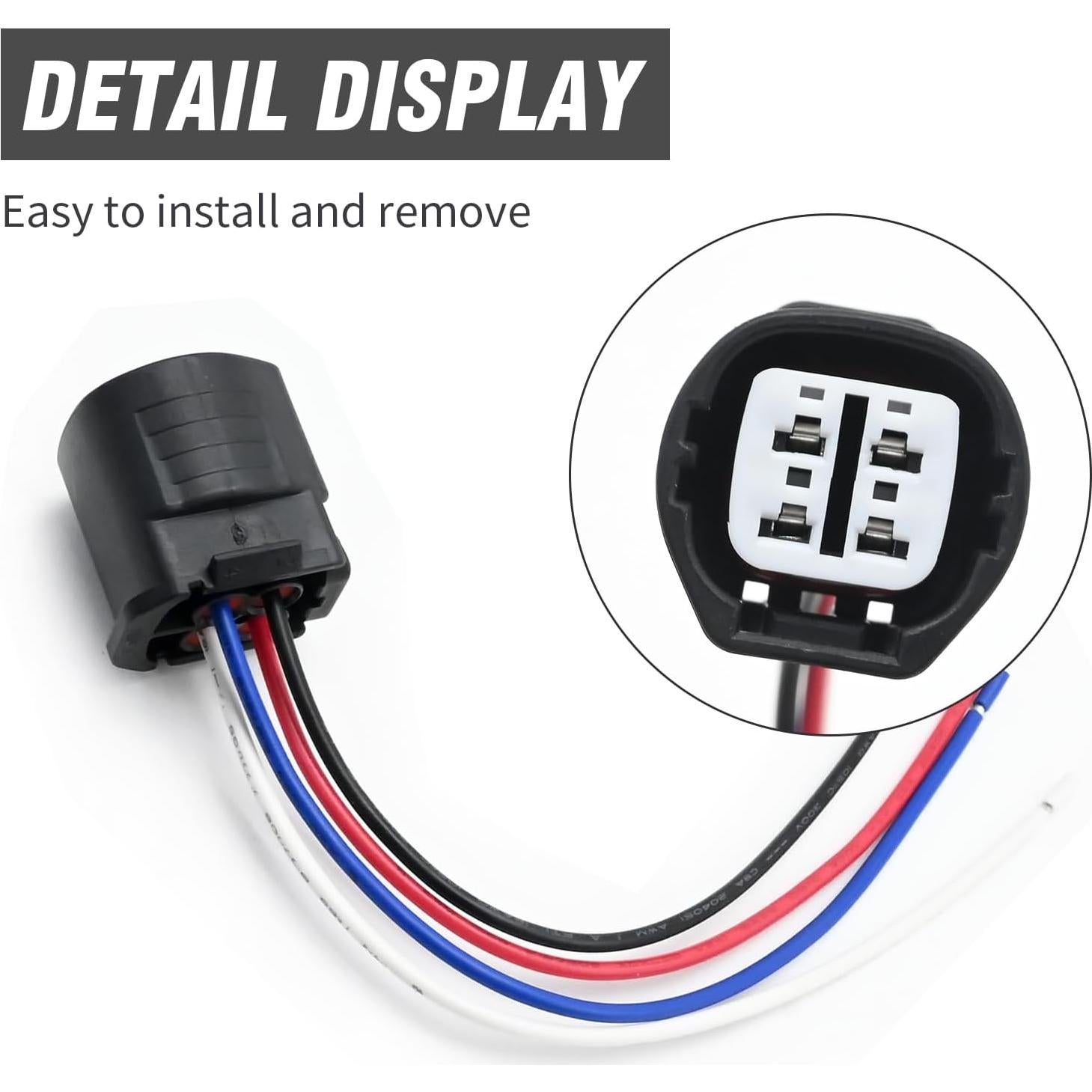 Conector de arnés de reparación 4 pines Laffoonparts para Toyota Lexus