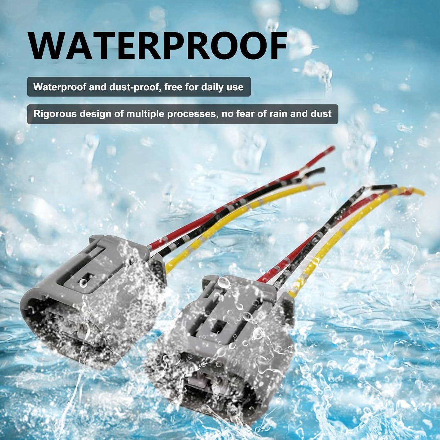 Conector de Arnes de Cableado de Alternador 3 Pines MLY - 2 Pack