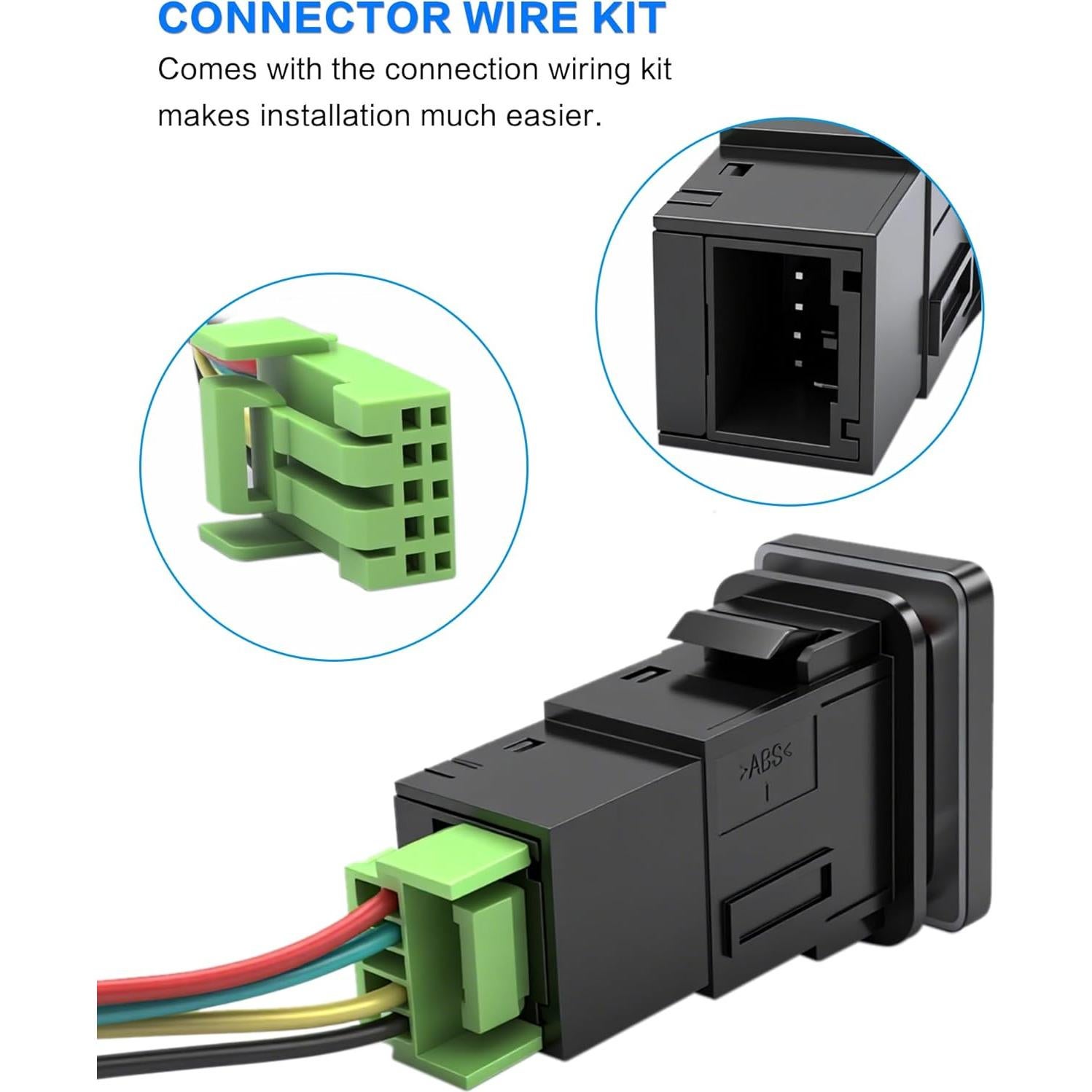 Interruptor pulsador LED azul 12V Iztor para Toyota