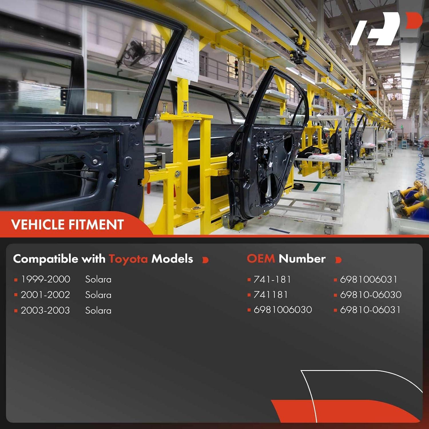 Regulador de Ventana Eléctrico A-Premium Toyota Solara 1999-2003 Lado Derecho