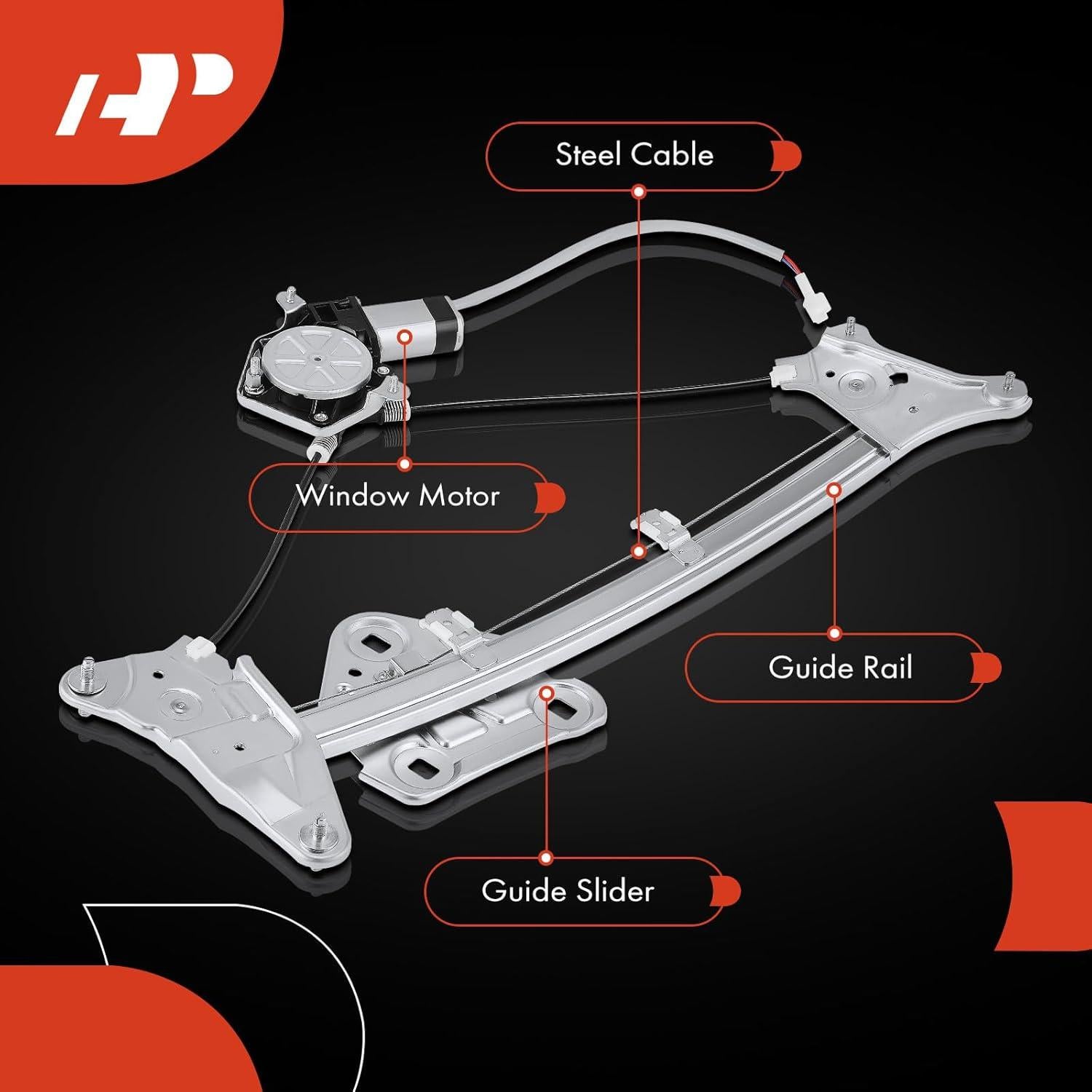 Regulador de Ventana Eléctrico A-Premium Toyota Solara 1999-2003 Lado Derecho