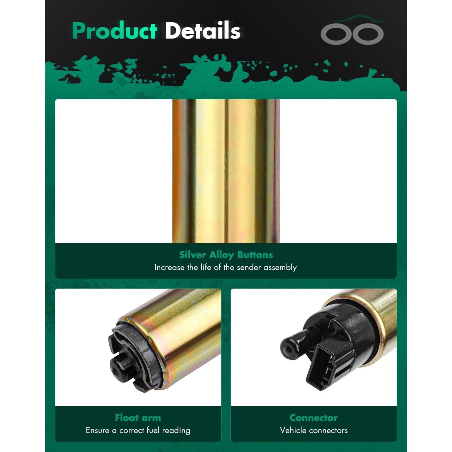 Bomba de Combustible Eléctrica SCITOO 053121 para Chevy y Lexus