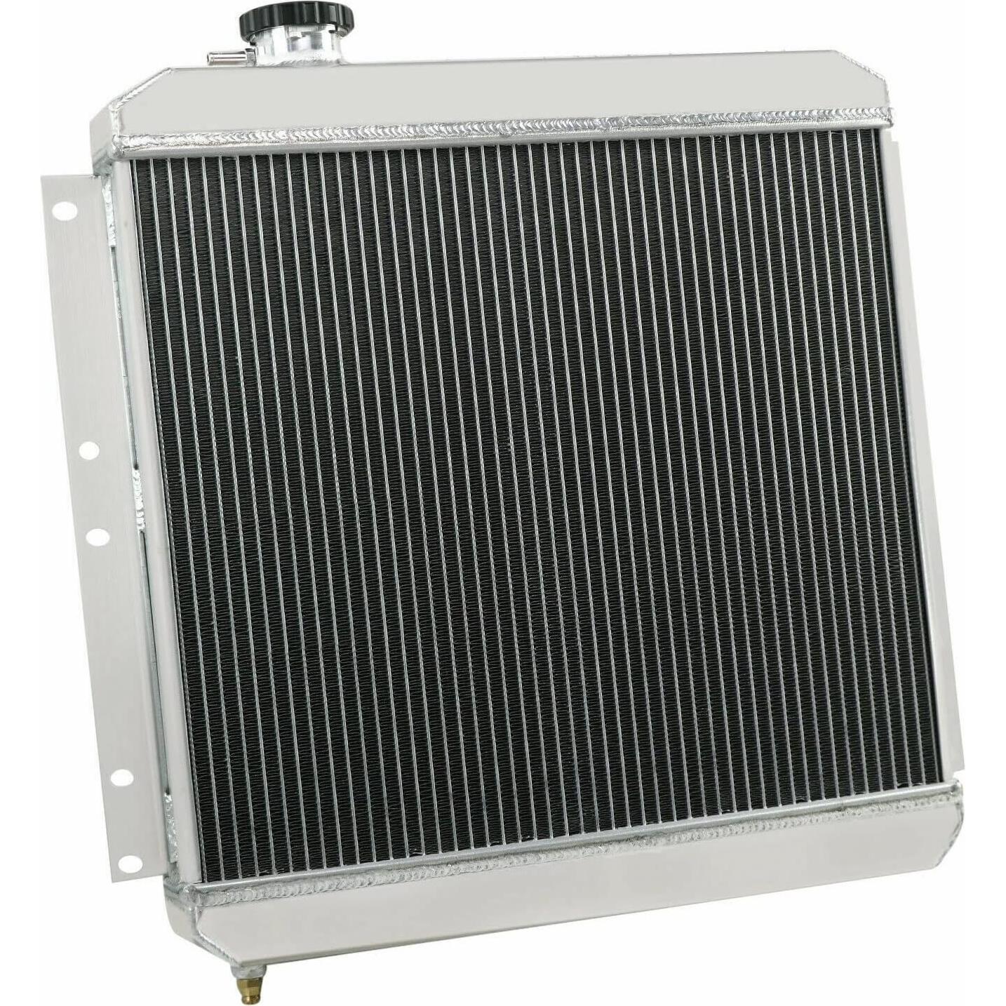 Radiador de Aluminio 4 Filas COOLINGBEST para Toyota FJ40 FJ45 1958-1984