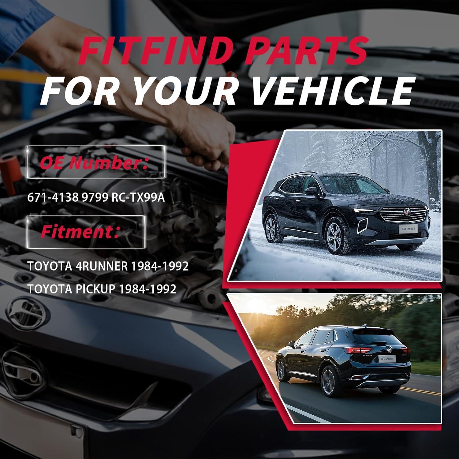 Juego de 5 Cables de Bujía y 4 Bujías de Iridio ATURMC para Toyota