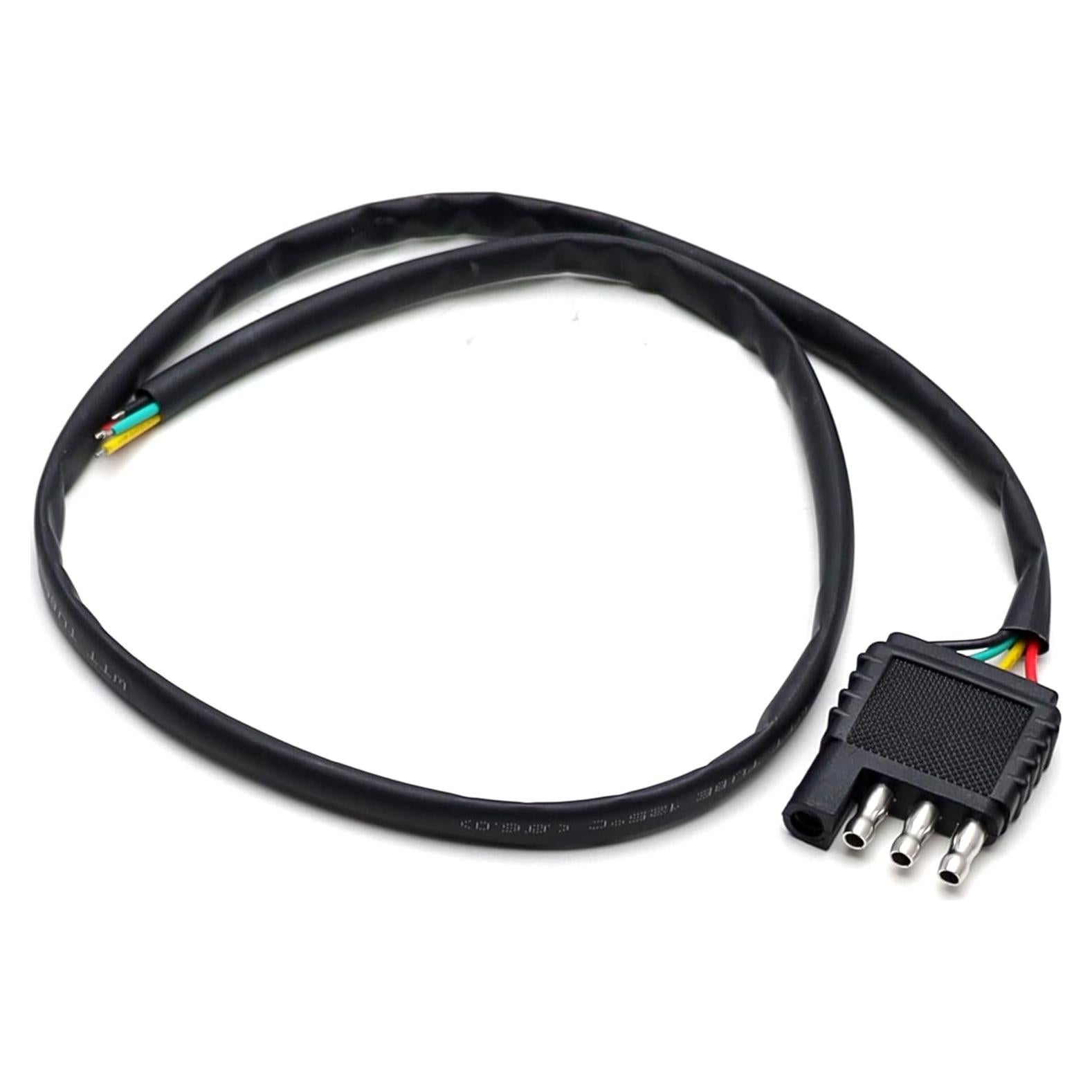 Adaptador Conector de Cable de Remolque Plano 4 Vías iJDMTOY 101.6 cm