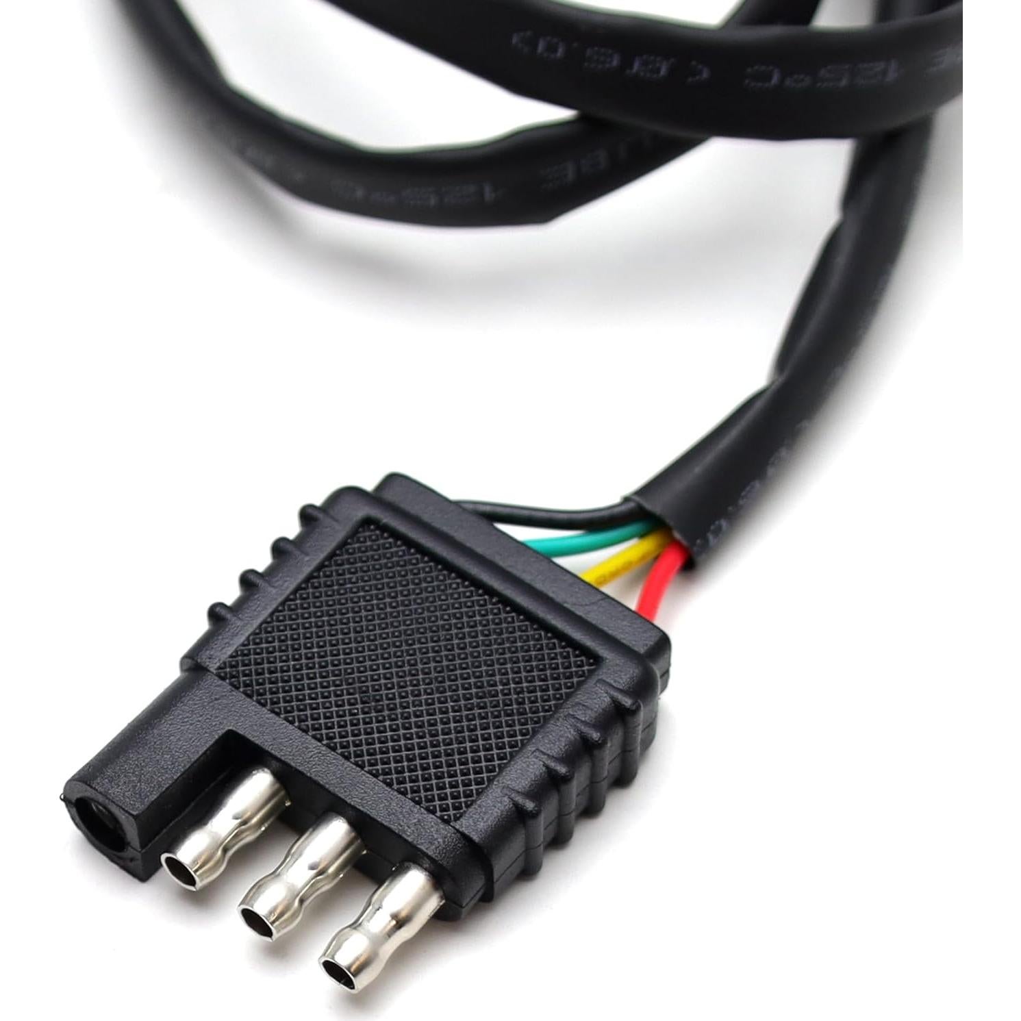 Adaptador Conector de Cable de Remolque Plano 4 Vías iJDMTOY 101.6 cm