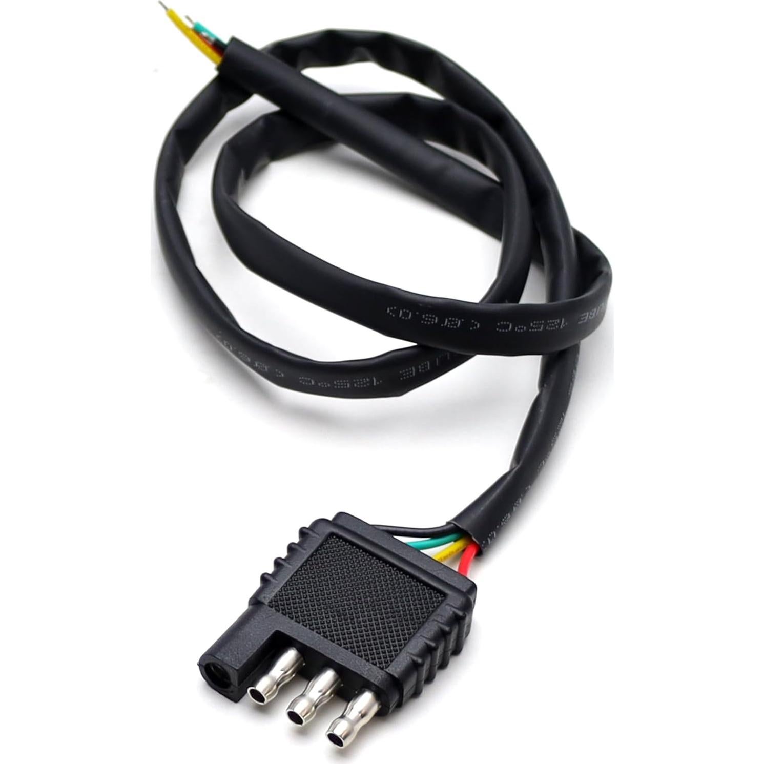 Adaptador Conector de Cable de Remolque Plano 4 Vías iJDMTOY 101.6 cm
