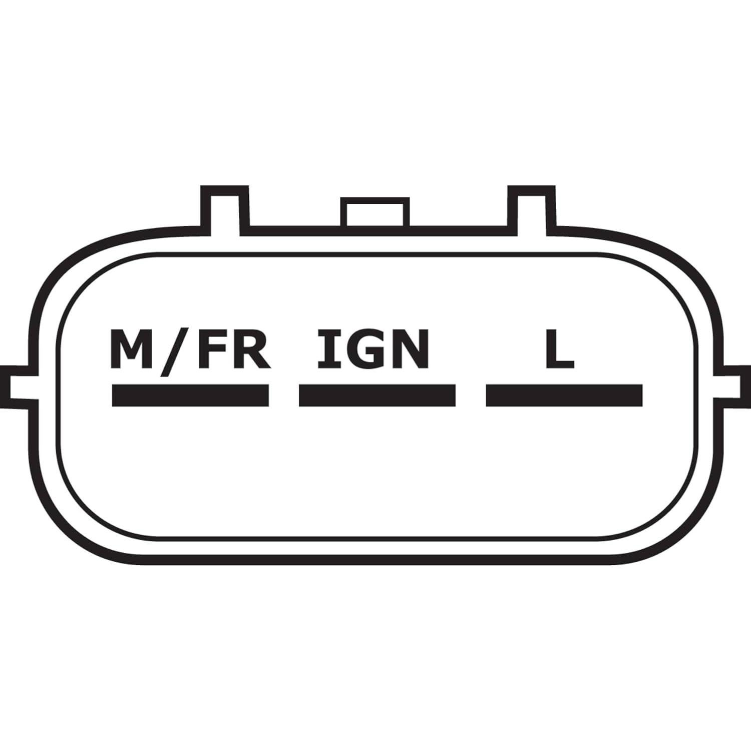 Alternador DB Electrical 400-52357 12V 70A para Toyota Echo 2000-2003