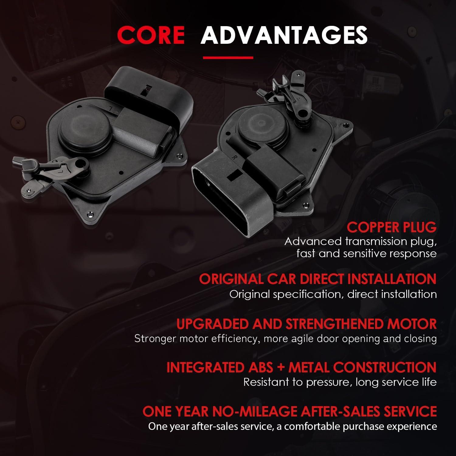 CCIYU Door Latch Lock Actuator Fit for Toyota for RAV4 2000 2001 2002 2003 2004 2005, Door Lock Actuator Front Left+Front Right Assembly, Replaces # 746-603,8D1131