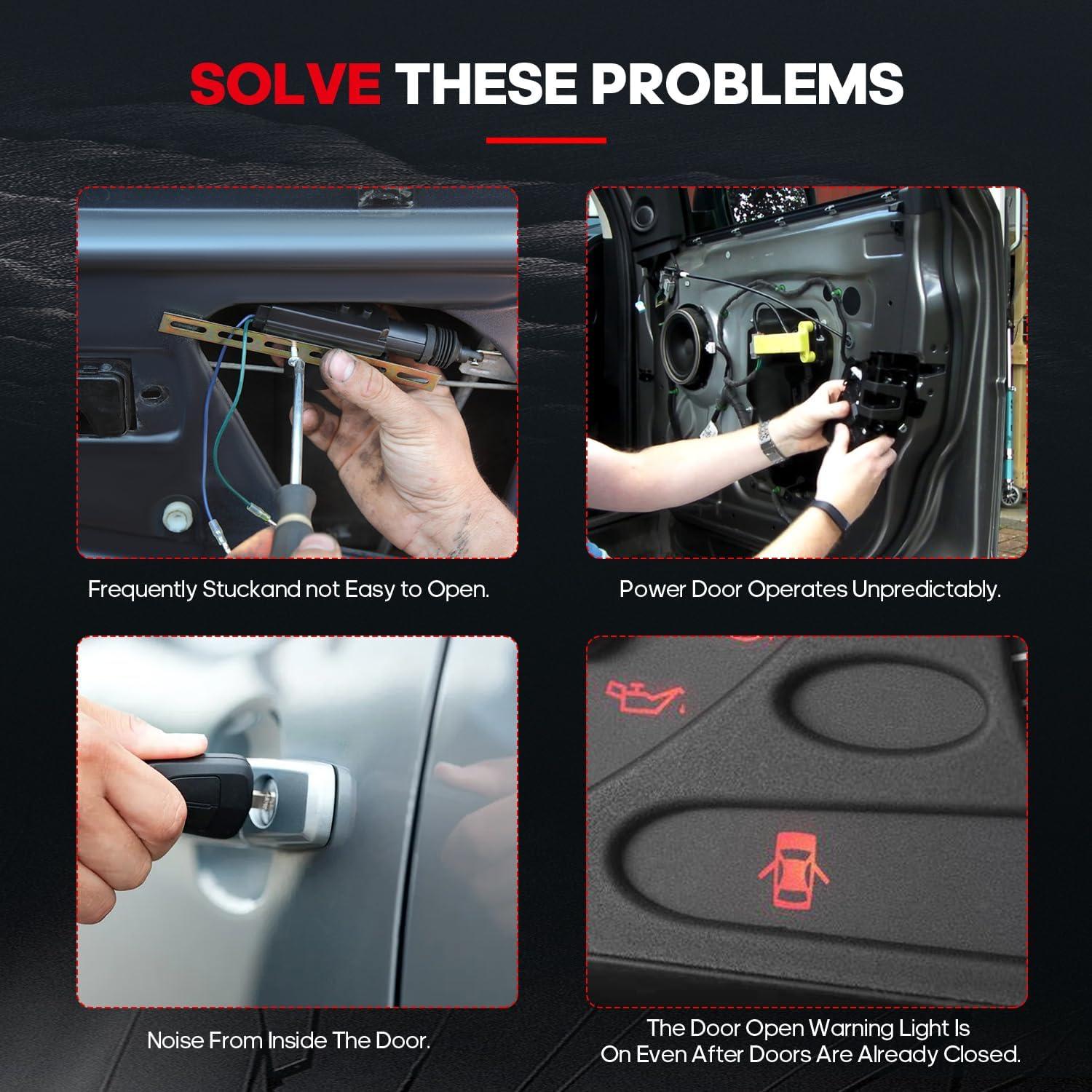 CCIYU Door Latch Lock Actuator Fit for Toyota for RAV4 2000 2001 2002 2003 2004 2005, Door Lock Actuator Front Left+Front Right Assembly, Replaces # 746-603,8D1131