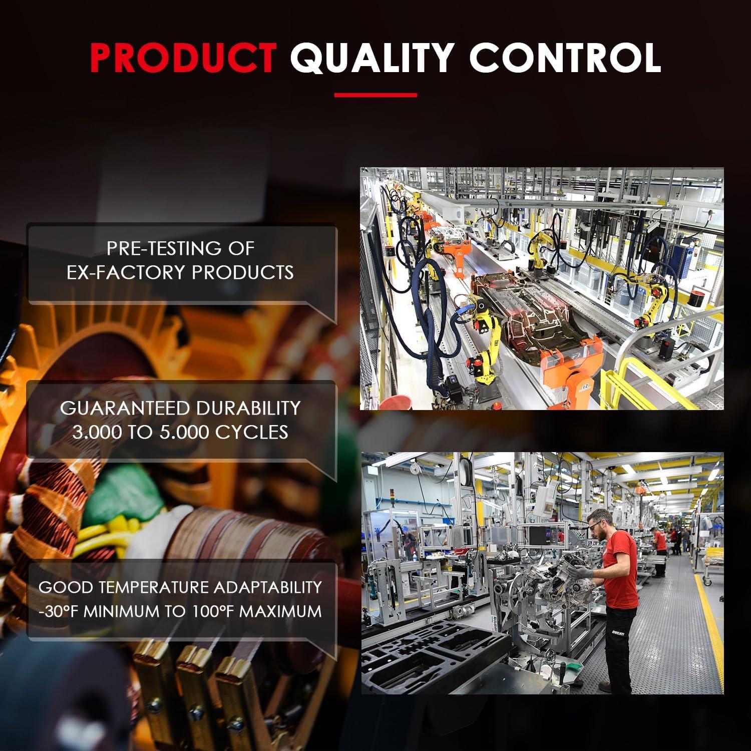 CCIYU Door Latch Lock Actuator Fit for Toyota for RAV4 2000 2001 2002 2003 2004 2005, Door Lock Actuator Front Left+Front Right Assembly, Replaces # 746-603,8D1131