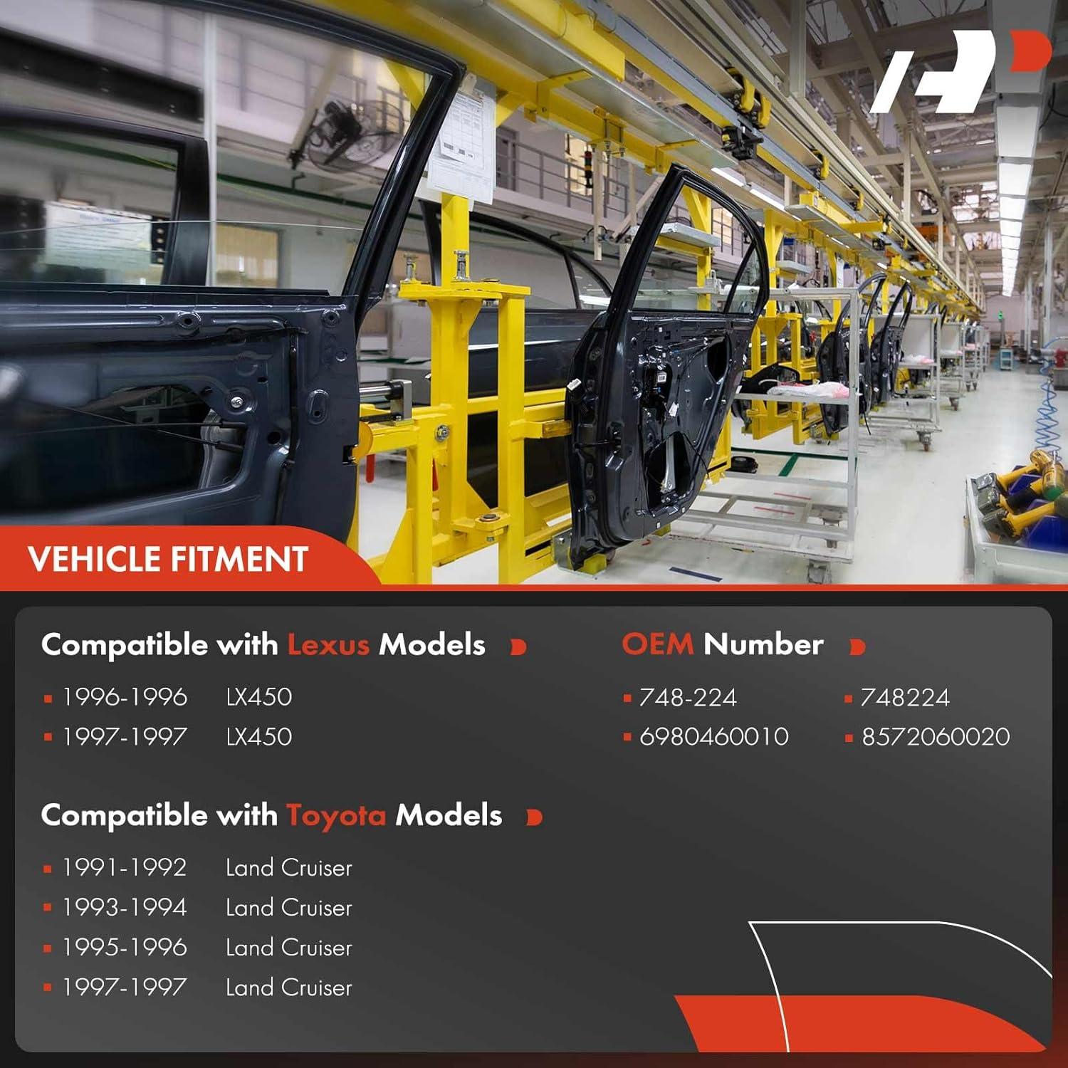 Regulador de Ventana Eléctrico A-Premium para Toyota Land Cruiser 1991-1997, Lado Izquierdo