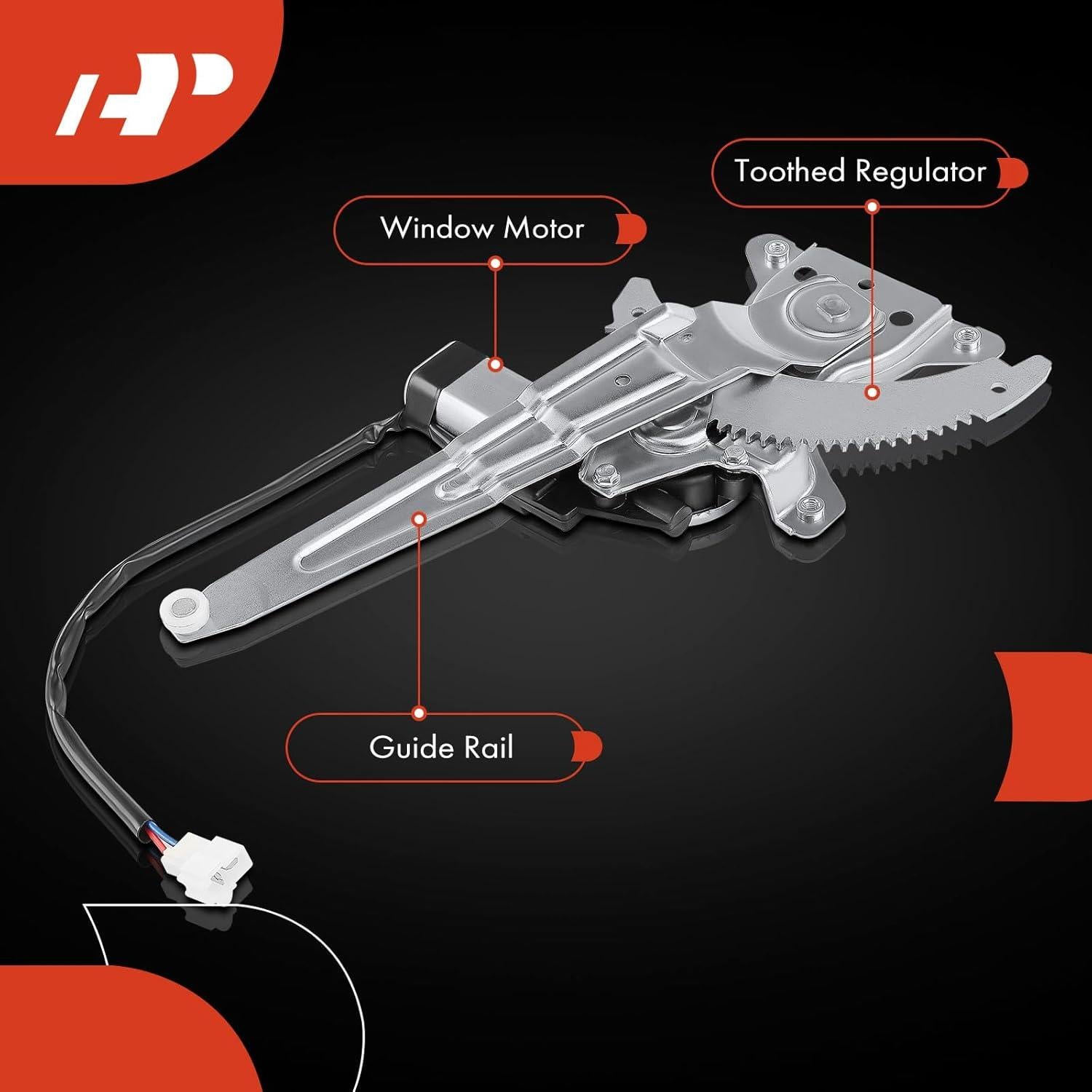 Regulador de Ventana Eléctrico A-Premium para Toyota Land Cruiser 1991-1997, Lado Izquierdo
