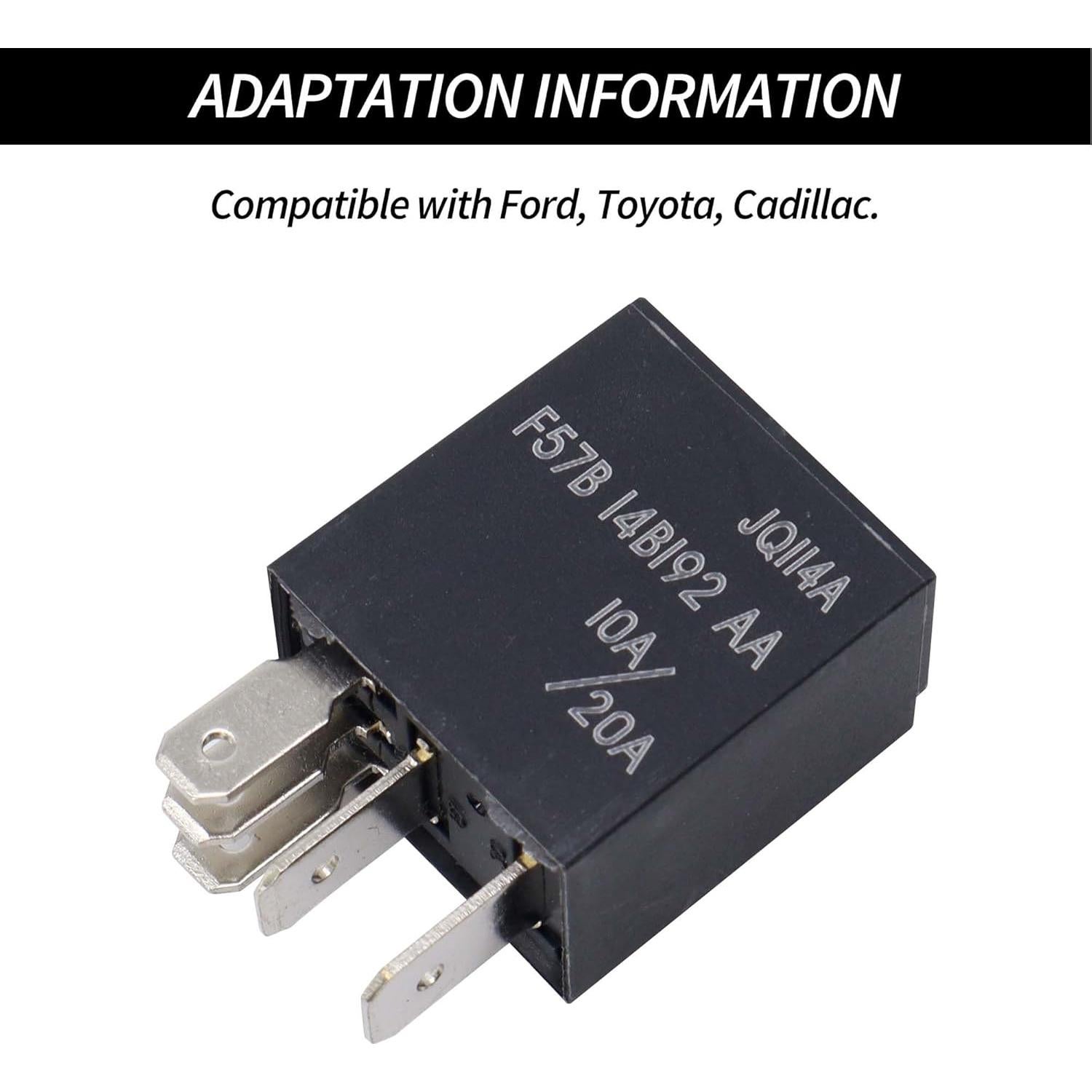 Relé Automotriz HiSport F57B14B192AA 12VDC 5 Pines 2PCS