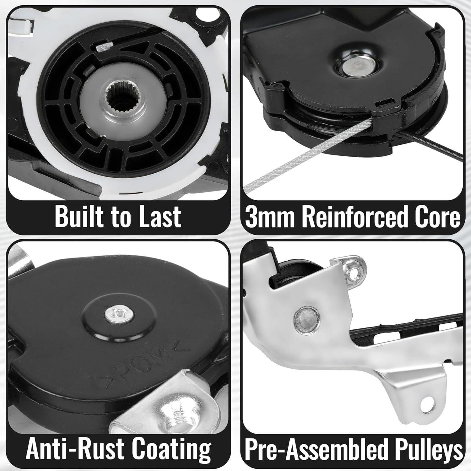 Conjunto de cable de puerta corrediza eléctrica TUOSTPY Toyota Sienna 2011-2020