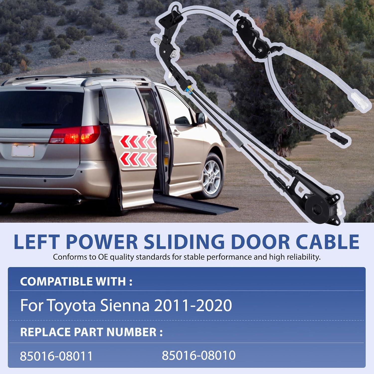 Cable de Puerta Deslizante Eléctrico Tuyicn Izquierda Toyota Sienna 2011-2020