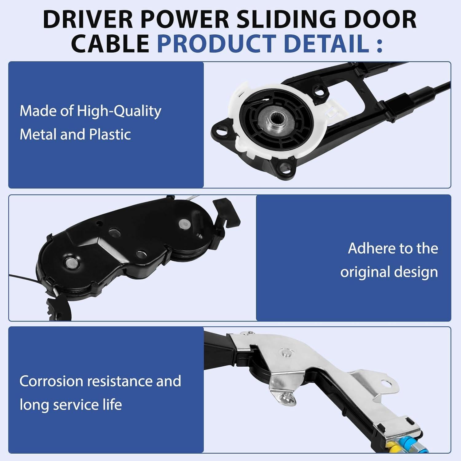 Cable de Puerta Deslizante Eléctrico Tuyicn Izquierda Toyota Sienna 2011-2020