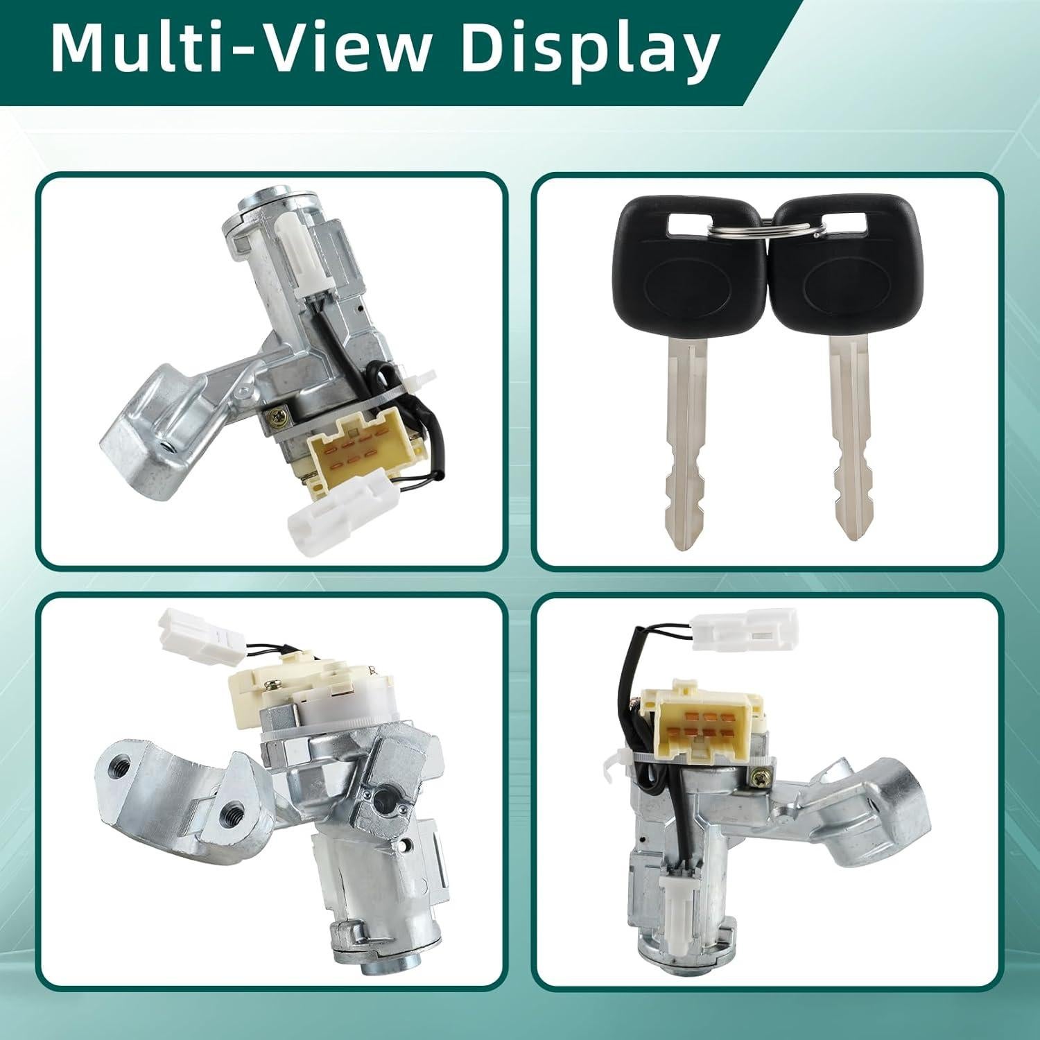 Interruptor de Cilindro de Bloqueo de Encendido AUTOKAY 45020-06-4 para Toyota Camry 2002-2006