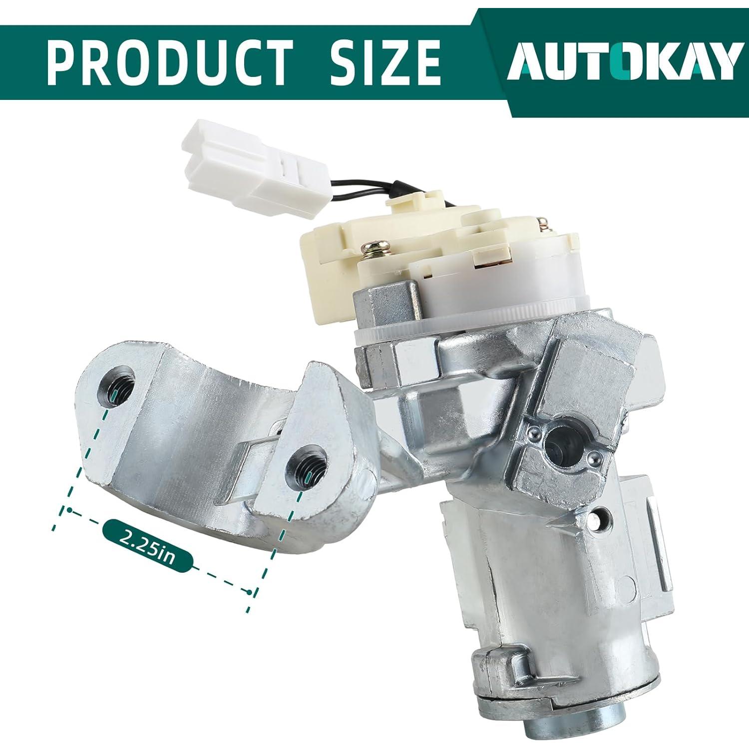 Interruptor de Cilindro de Bloqueo de Encendido AUTOKAY 45020-06-4 para Toyota Camry 2002-2006