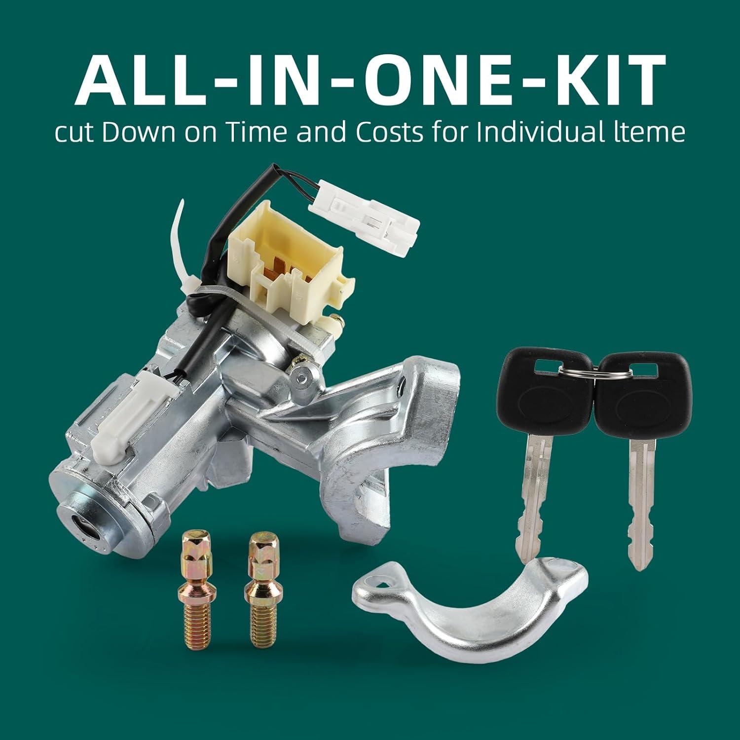 Interruptor de Cilindro de Bloqueo de Encendido AUTOKAY 45020-06-4 para Toyota Camry 2002-2006