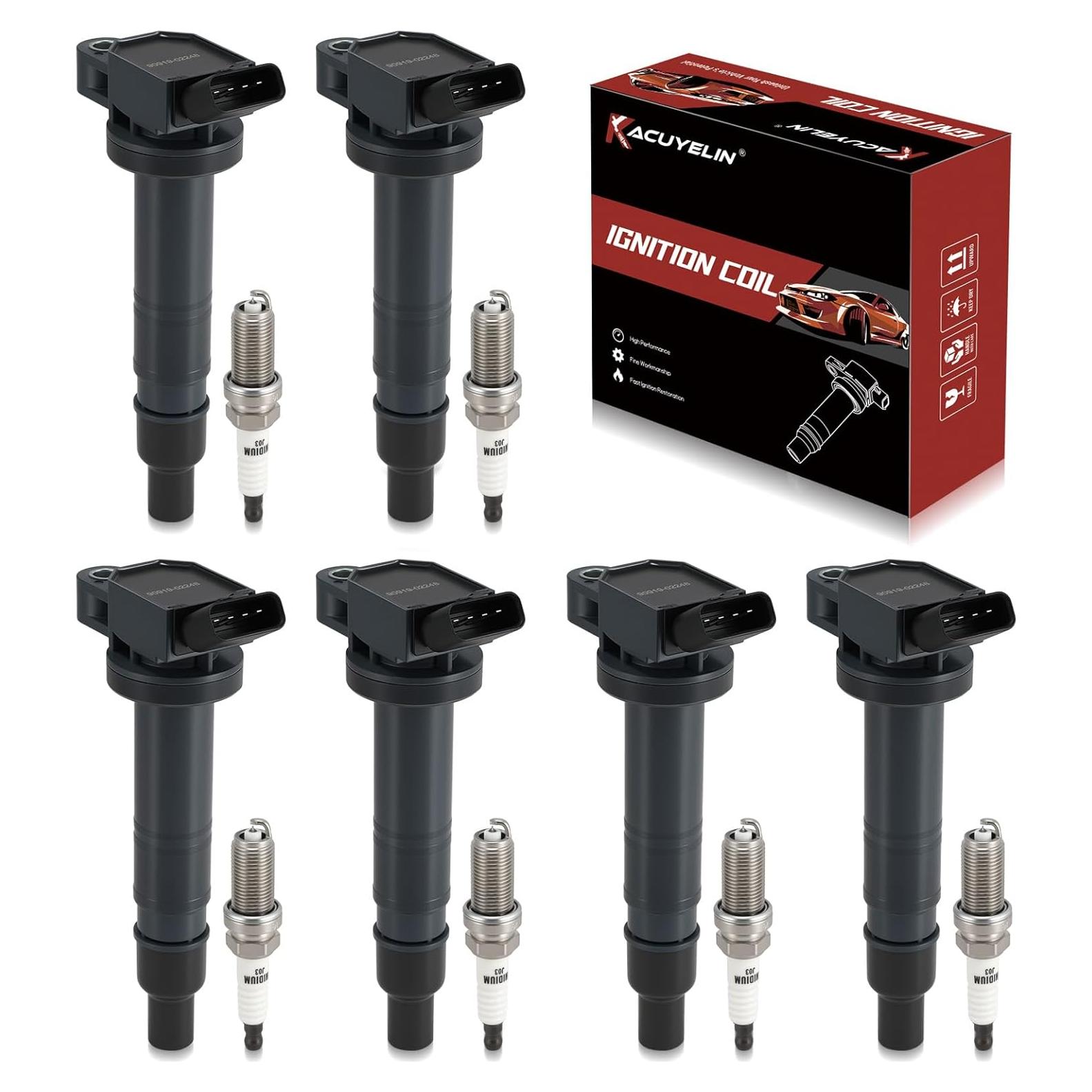 Paquete Bobina de Encendido y Bujías Iridio KacuYelin UF495