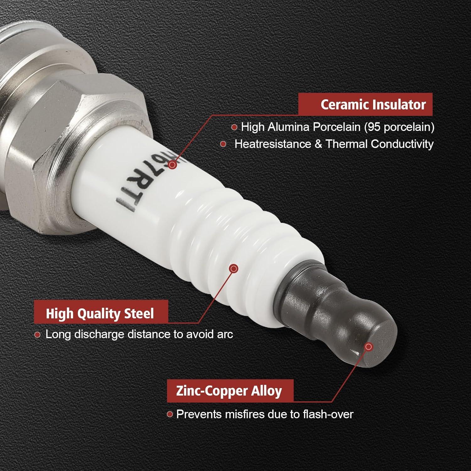 Paquete Bobina de Encendido y Bujías Iridio KacuYelin UF495