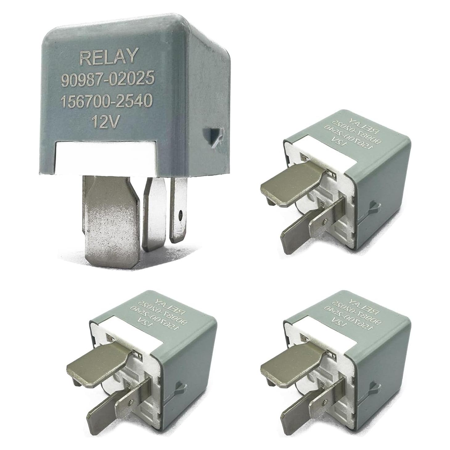 Relé de Arranque y Ventilador 12V 70A 4 Pines GROBARPART